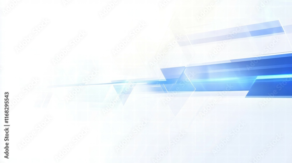 Aufkleber abstract blue and white background with dynamic lines, suitable for digital design or presentations.
