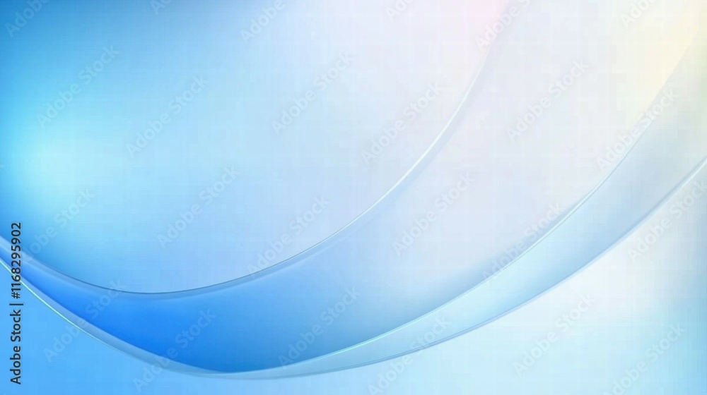 Poster a soft blue and white abstract background with flowing curves, suitable for digital design.