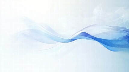 A smooth, abstract blue wave design on a light background, ideal for digital or print use.