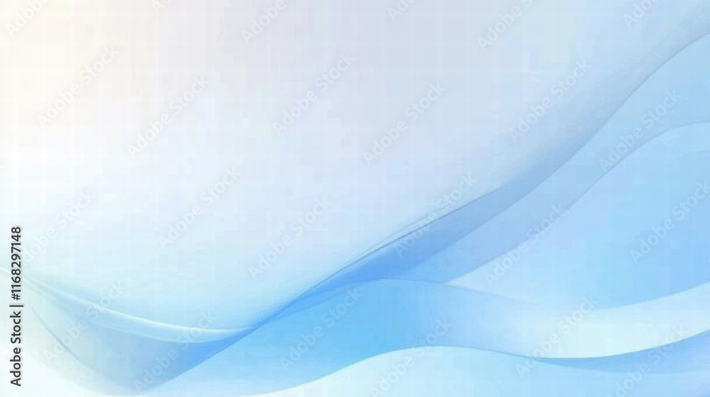 Poster a soft blue abstract background with gentle waves, ideal for presentations or digital designs.
