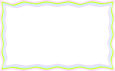 파스텔톤 웨이브 테두리