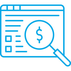 Financial Analysis icon single vector illustration