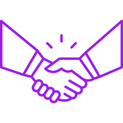 Partnership icon single vector illustration