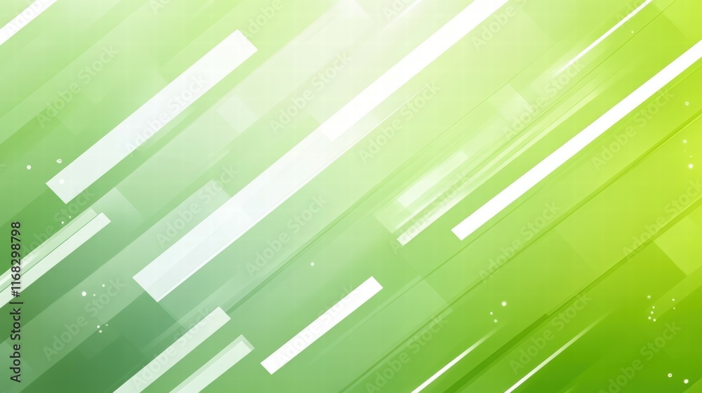 Poster Abstract green gradient background with diagonal lines for design purposes.