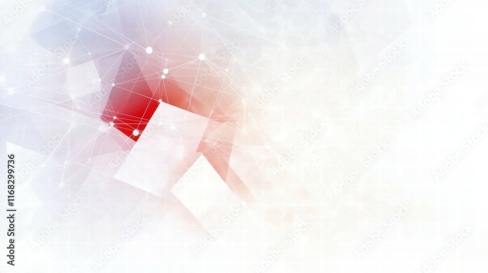 Poster Abstract digital background with geometric shapes and a gradient color scheme.