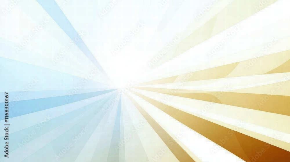 Aufkleber Abstract rays of light in soft colors, creating a sense of depth and brightness.