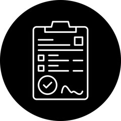 Contract icon single vector illustration