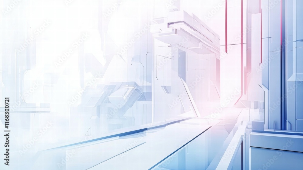 Poster abstract futuristic background with geometric shapes and gradients.