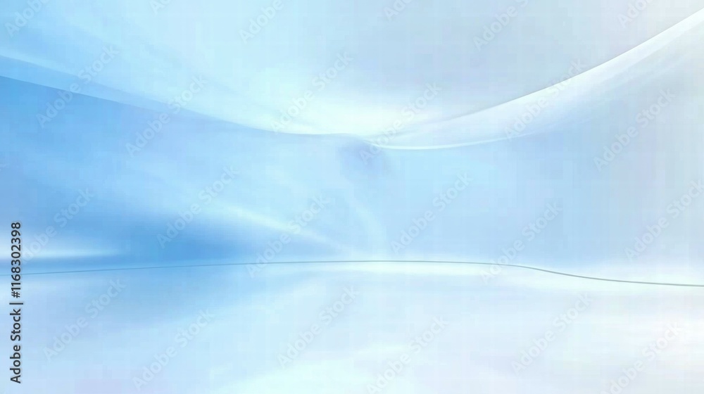 Poster a serene, abstract background with soft blue tones and smooth gradients.