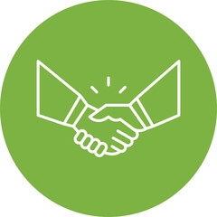 Partnership icon single vector illustration