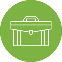 Briefcase icon single vector illustration