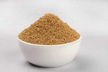 Indian spices, Coriander Powder or Dhaniya Powder with Coriander seeds ingredient for Indian cooking