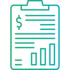 Obraz premium Marketing Budget icon single vector illustration