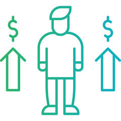 Personal Income icon single vector illustration