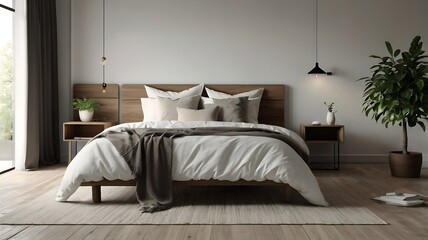 living room with bed, living room interior, modern living room, interior of a bedroom, interior of a room