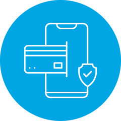 Secure Online Transaction icon single vector illustration