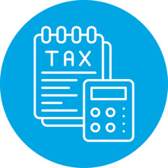 Tax icon single vector illustration