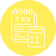 Tax icon single vector illustration