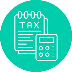 Tax icon single vector illustration