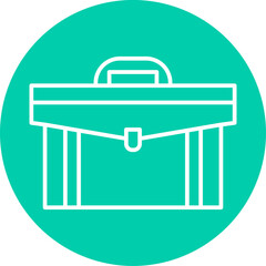 Briefcase icon single vector illustration