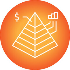 Financial Analytics icon single vector illustration