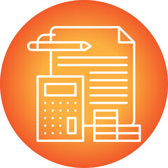 Budgeting icon single vector illustration