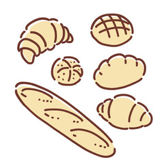 シンプルなパンのイラスト
