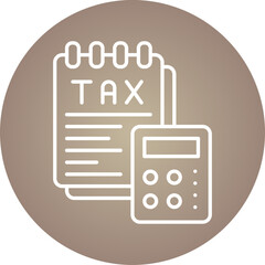 Tax icon single vector illustration