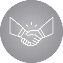Partnership icon single vector illustration