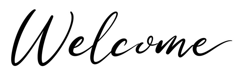 Welcomeの手書き文字
