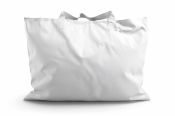 Blank white tote bag isolated on white. (2)