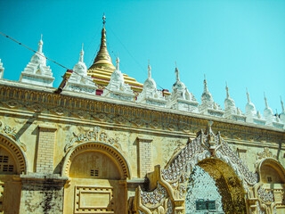 The landscape of Pindaya Cave that contains more than 8000 Buddha statues located at Pindaya town,...