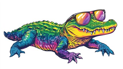 Cool Alligator in Sunglasses