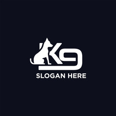 dog logo design, police dog training logo, k9, guard dog.