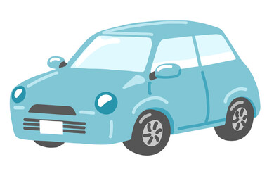 手描きの乗用車のイラスト