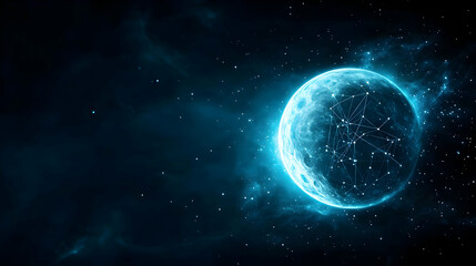 Obraz premium A mesmerizing view of a glowing celestial body surrounded by deep space, showcasing the beauty of the universe.