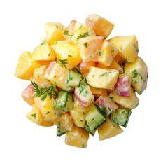 Delicious Potato Salad for Summer Picnics and Barbecues on transparent background