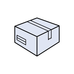 3D Package Icon. Logistic, Delivery Order Symbol for Design, Presentation, Website or Apps Elements - Vector. 