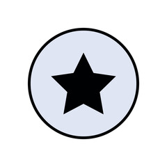 Popular Icon. Review, Feedback. Star Emblem. Satisfy Symbol.