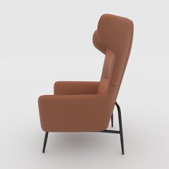 3d render armchair design element. Furniture Collection