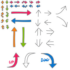 矢印　sign color　濃