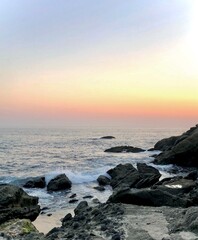 Obraz premium Waves Breaking in Laguna
