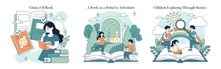 World Book Day. Flat Vector Illustration © inspiring.team
