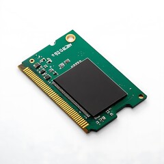 Flash Memory isolated on a white background
