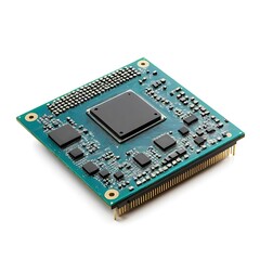 Microprocessor isolated on a white background