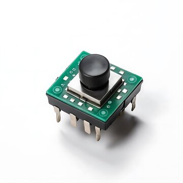Tactile Switch isolated on a white background