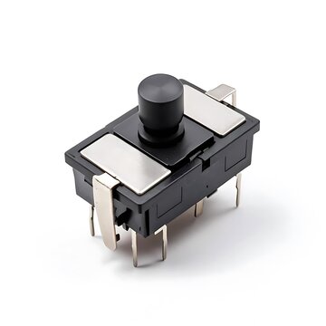 Tactile Switch isolated on a white background