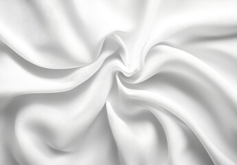 Obraz premium White silk fabric texture, soft, smooth, elegant folds.