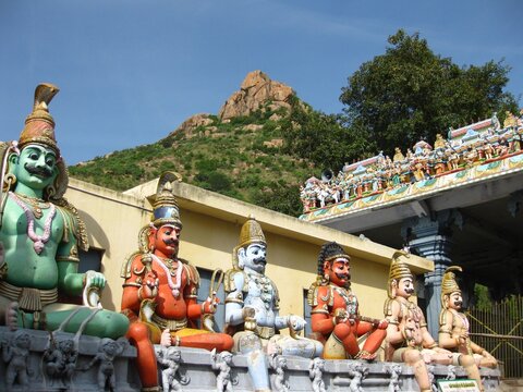 Statues of Rural deities of Tamil Nadu-2 - outside a temple