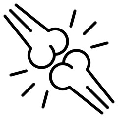 bone joint single icon